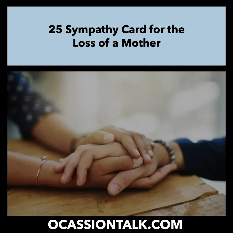 Sympathy Card for the Loss of a Mother