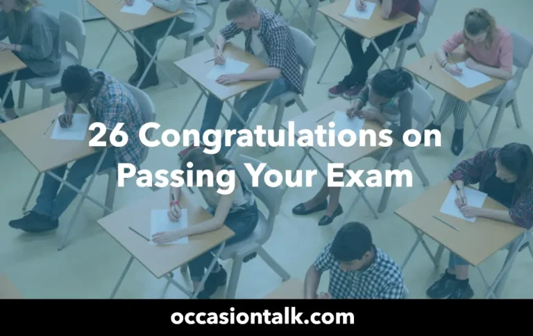 26 Congratulations on Passing Your Exam