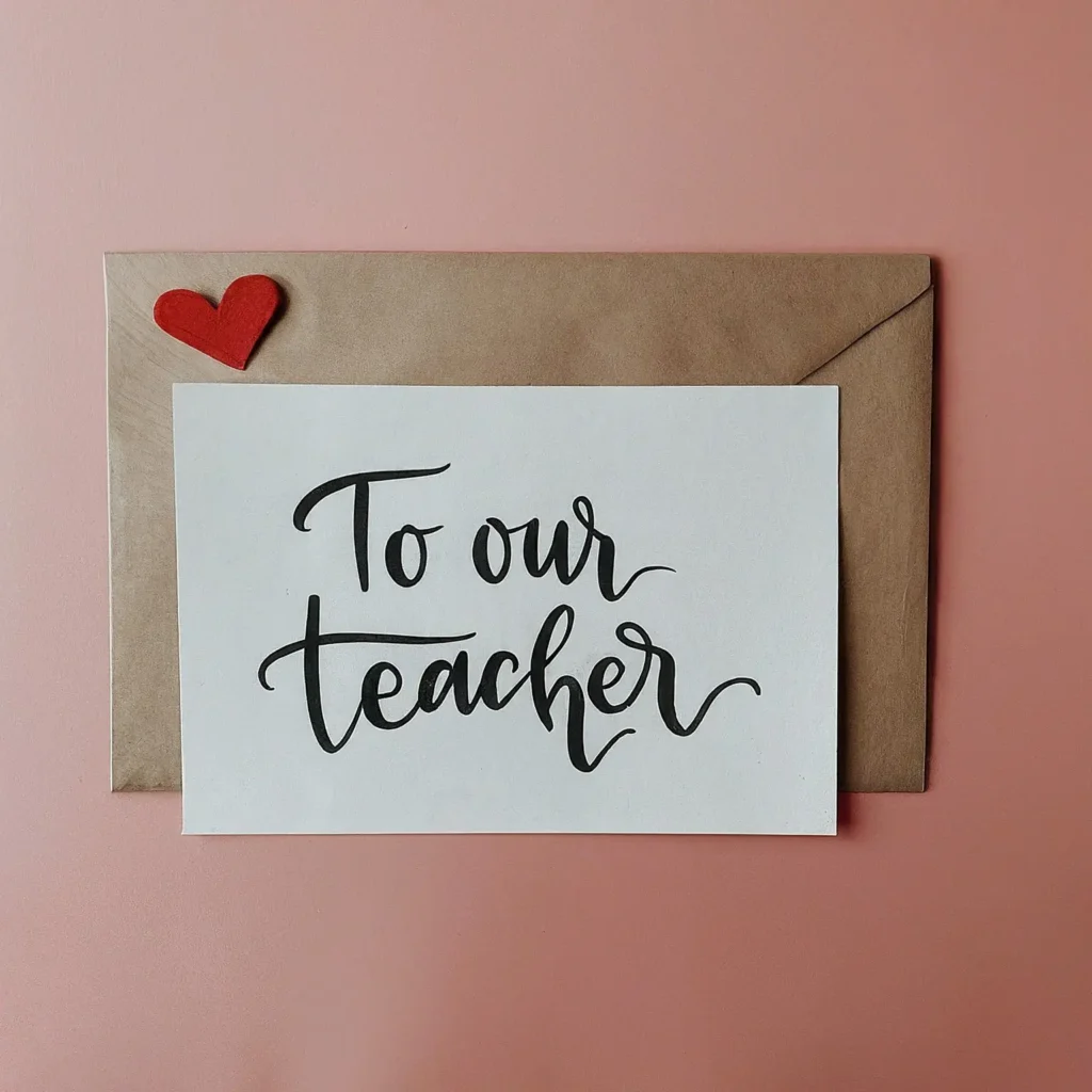 student teacher goodbye letter