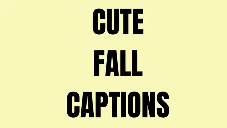 cute fall captions