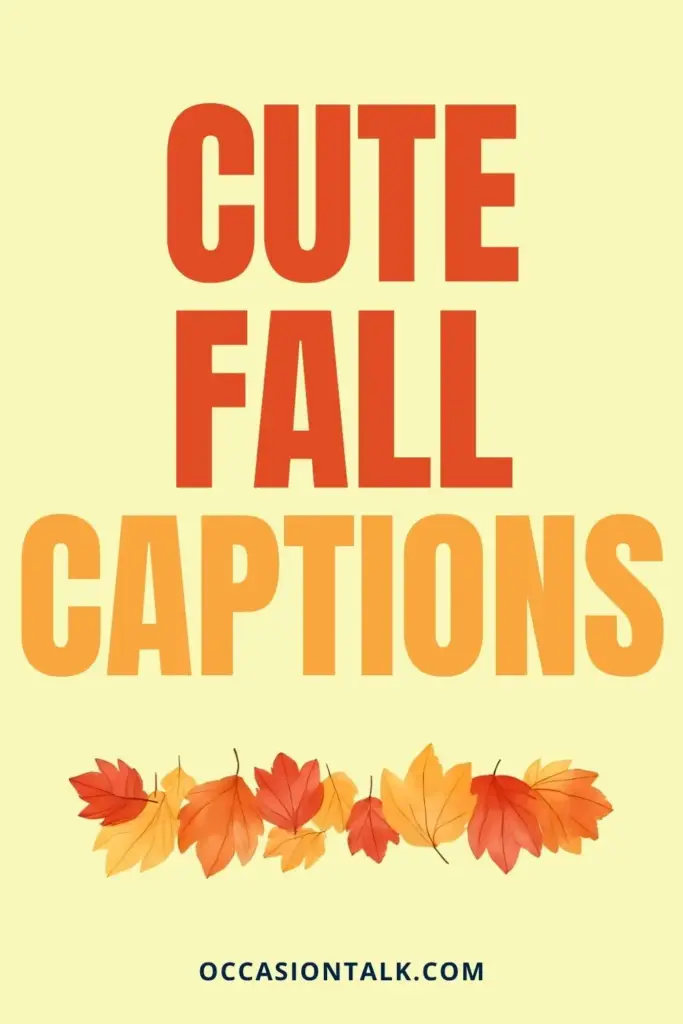 cute fall captions